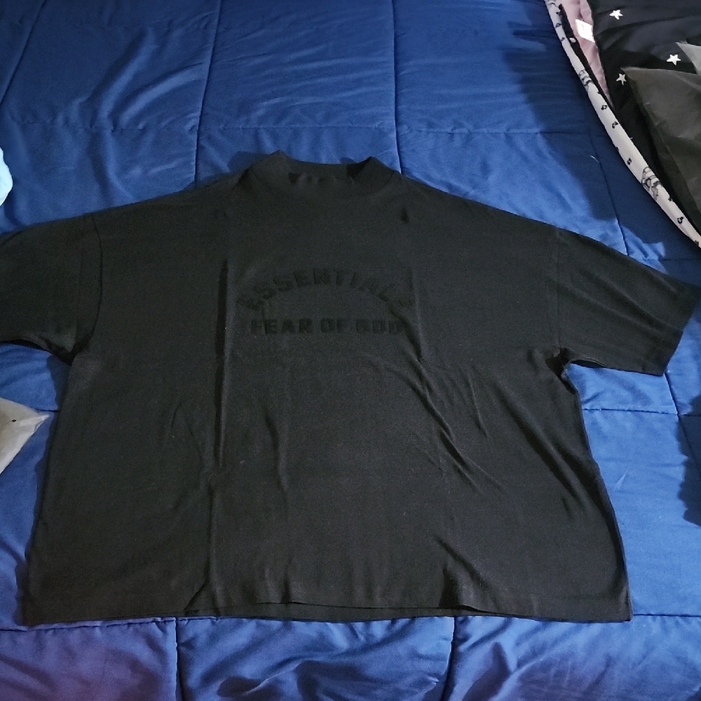 Fear of God Essentials Black Short Sleeve Tee